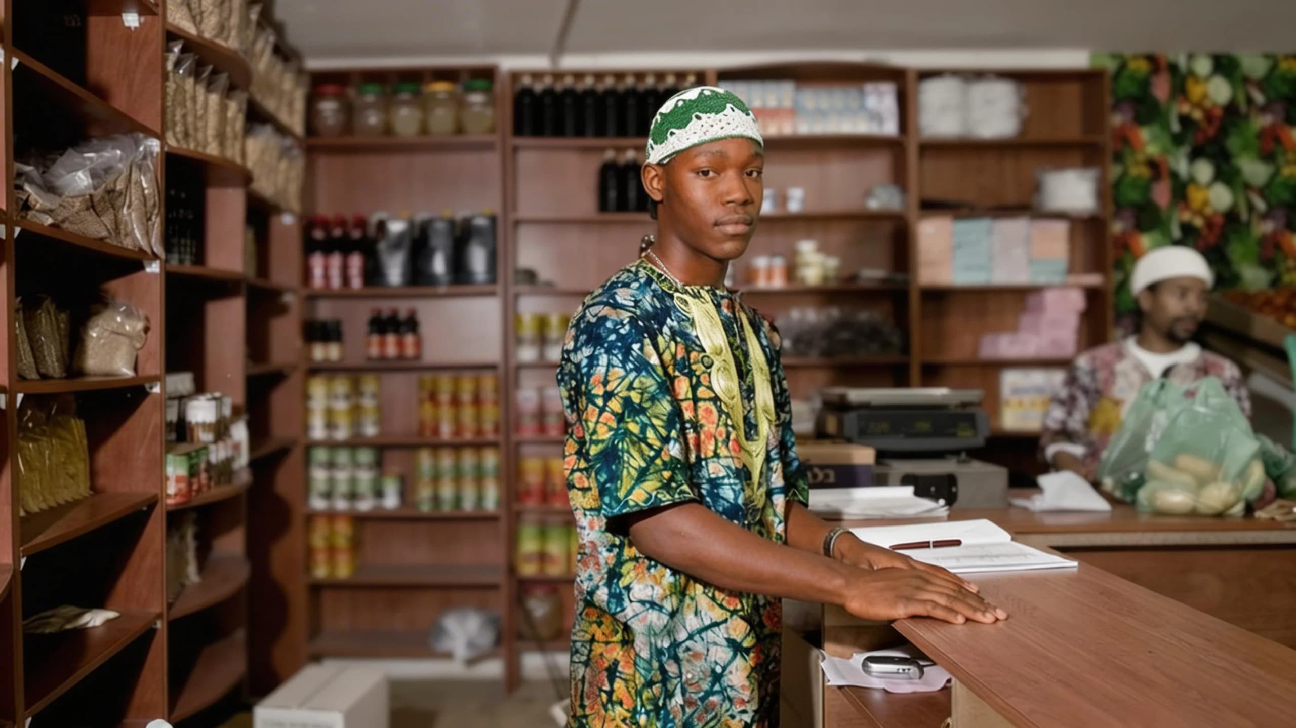 Inside a VOP community marketplace, fresh produce, natural products and community commerce